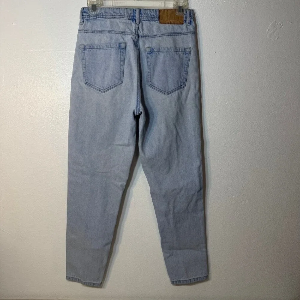 Zara Trafaluc Mom Jeans‎ Womens Size 2 Light Wash High Rise Vintage Style Denim